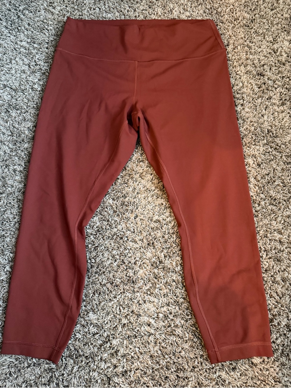 Lululemon Wunder Train HR Tight 25” Dark Terracotta Leggings Size 16